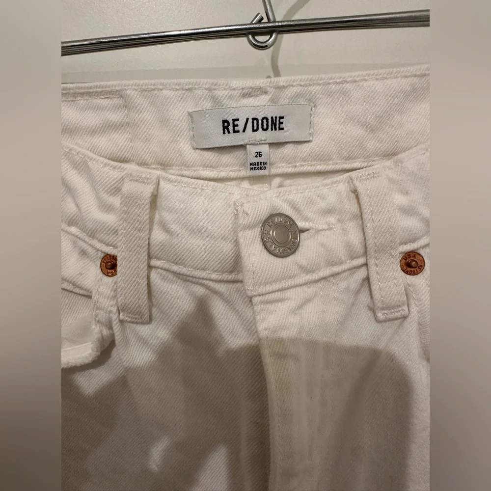 Re/done Women's 70s Distressed Straight-Leg Jeans size 26 - Picture 4 of 8